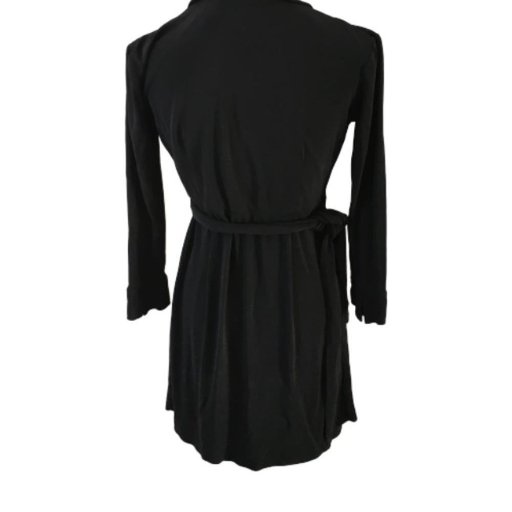 Black Wrap Dress - Picture 3 of 8